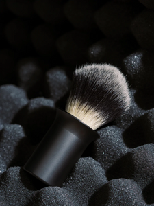 Supply Silvertip Synthetic Shave Brush - Matte Black