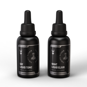 The Beard Struggle Tonic + Elixir Beard Oil Bundle Silver Collection