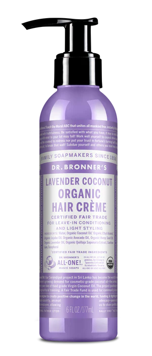 Dr. Bronner's Organic Hair Creme Lavender Coconut 177ml