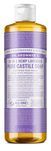 Dr. Bronner's Pure-Castile Soap Liquid Lavender 473ml