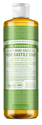 Dr. Bronner's Pure-Castile Soap Liquid Green Tea 473ml