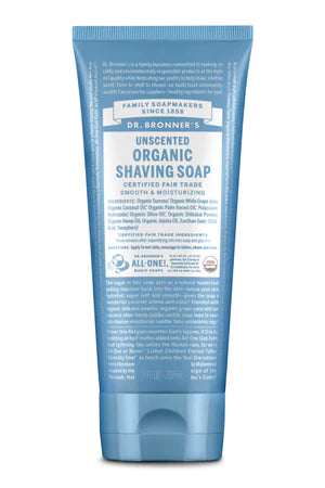 Dr. Bronner's Organic Shaving Soap Unscented 207ml