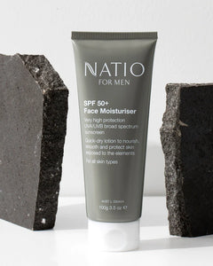 Natio For Men SPF 50+ Face Moisturiser 100g