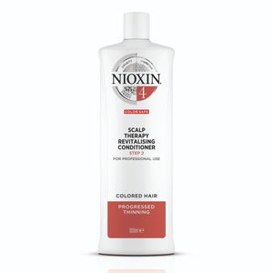 Nioxin System 4 Cleanser Shampoo and Scalp Therapy Revitalising Conditioner 1000ml Bundle